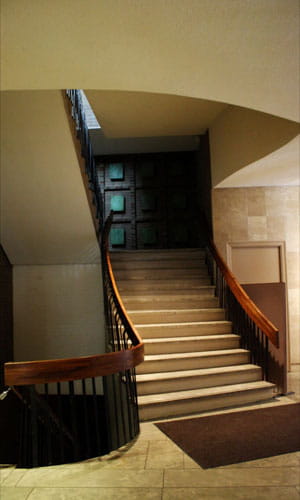 Centennial Hall balcony stairs